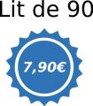 Lit de 90 : 7.90€